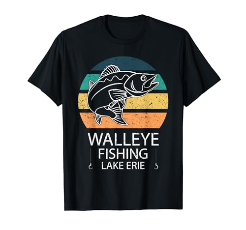 Walleye Fishing Lake Erie Tournament Fishing T-Shirt
