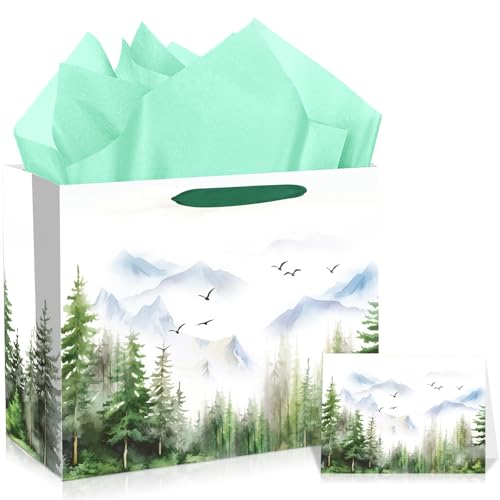 Adventure Gift Bag with Tissue and Card