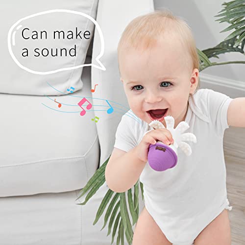 Mombella Octopus Teether Baby Teething Toys For Babies 6-12 Months, Teethers 12-18 Months, Soft Silicone Infant Teething Toys 9 Month Old, Bpa Free Kids Chew Toy, Fun Baby Gift, Purple #TOP3