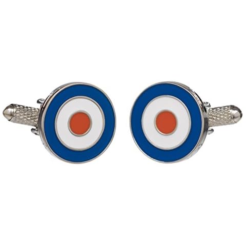 RAF Roundel Cufflinks In Onyx Art Box - MOD - Target Cufflinks Cover