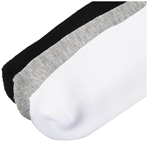 Champion Womens Double Stripe Sock, 3-Pair Crew Socks, Black/Grey/White, 5 9 Us #TOP1