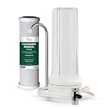 iSpring CKC1-NC SGS-Tested Countertop Water Filter, Drinking Water Filtration System for Faucet, Reduces Chloramine, Bad Odors, Sediment...