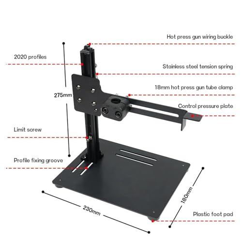 Machine de pressage vertical avec pince réglable pour projets multi-matériaux - 6