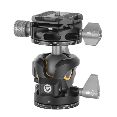 Rótula de bola Vanguard LBP-45S de perfil bajo para trípodes estables 5