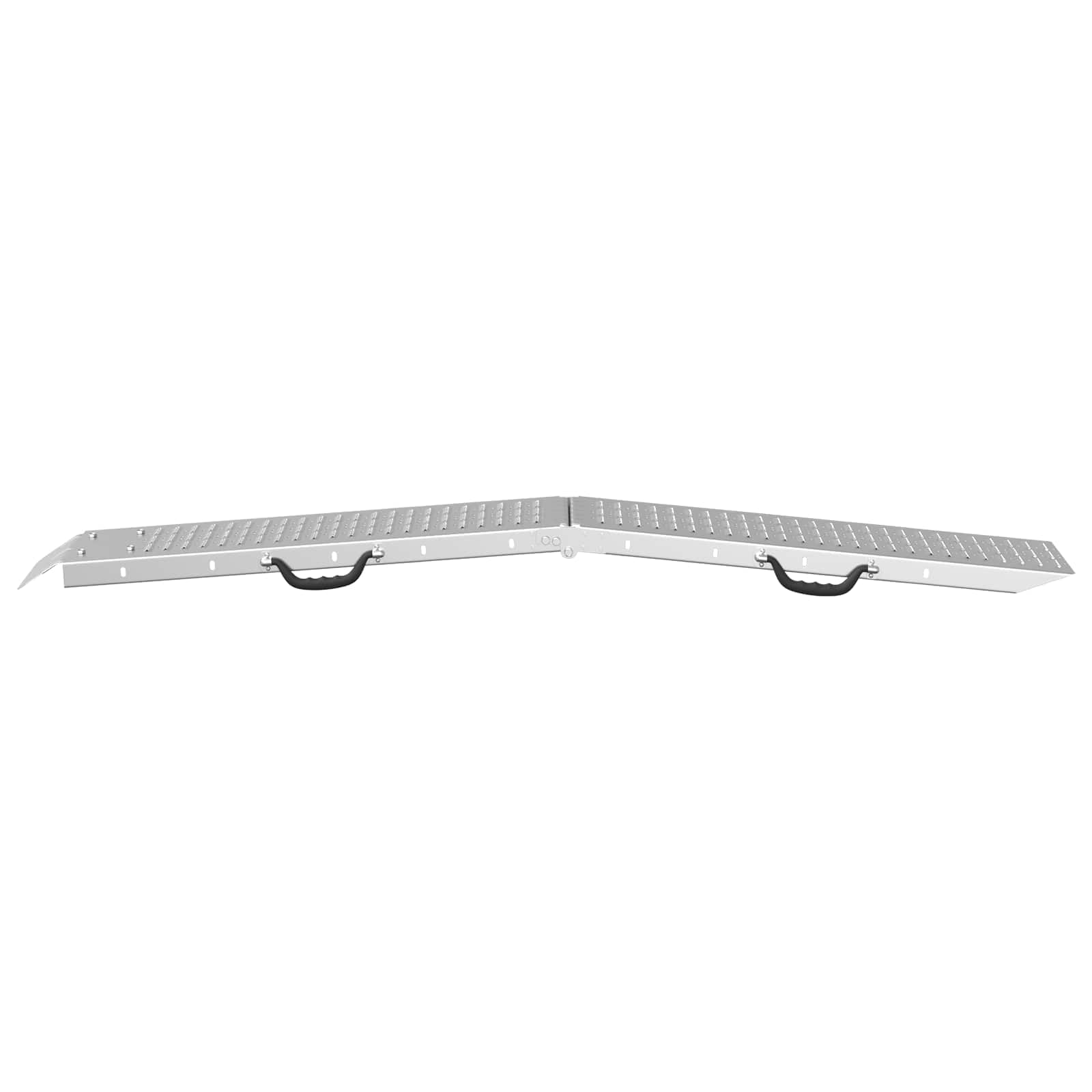 Lot de 2 rampes de chargement pliables - 186 x 23 cm - En acier galvanisé à chaud - Charge maximale : 200 kg par rampe - Pliable pour remorque de moto