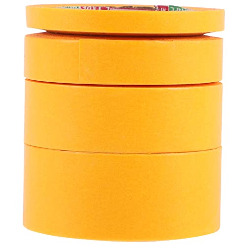 SHINEOFI 1 Juego Encubrir La Etiqueta Engomada Masking Tape Doble Cinta Para Cinta Adhesiva Automotriz Cinta De Pizarra Póster Cinta Adhesiva Washi Cinta De Pintura Wo Papel Yellow 4 Rollos