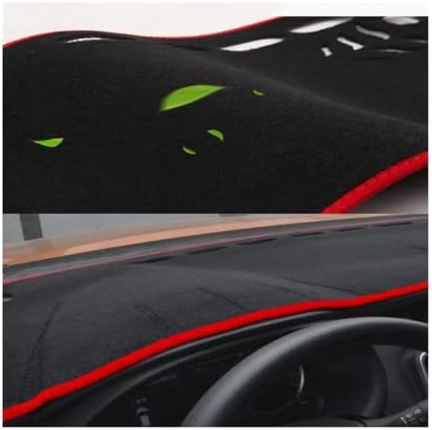 Dashboard mat Accessories Mat Dashboard Cover Pad Sunshade Dashmat Carpet Accessories Sun Visor Dashboard Cover(Black LHD)