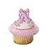 Dance Ballerina Ballet Slippers Pink (24) Cupcake Topper Favor Decor Rings