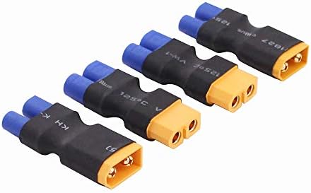 T2m Pirate OliRC 4 Pièces Traxxas TRX à EC3 Style Mâle Femelle Adaptateur Connecteur RC (C153-4 Batterie Traxxas