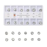 12Pc Dental Preformed Temporary Crown Metal Crowns Orthodontic Material