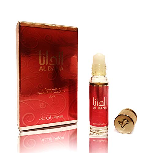 AL DANA, Roll On Perfume Oil 6 mL (.2 oz) | Oriental Fragrance for Men and Women | Floral, Fruity, Woody, Spicy | Alcohol Free Attar, Vegan Parfum | by Oudh Artisan Swiss Arabian