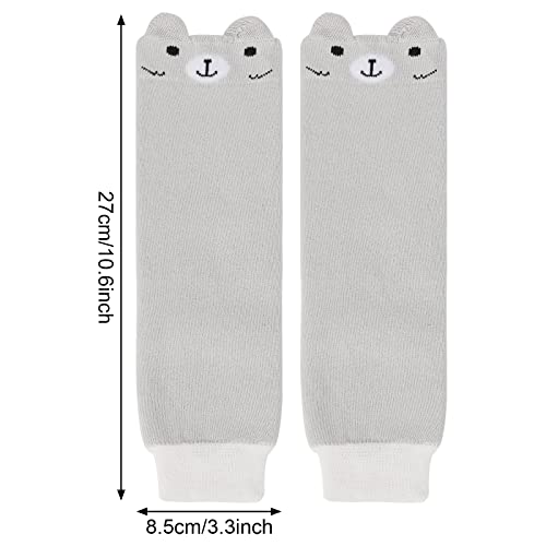 XEPST Pack of 4 Toddler Baby Leg Warmers, Cute Animal Pattern Long Legwarmers Knee Socks Knee Protector Leg Sleeves for Baby Kids Toddlers Girl and Boy 0-5 Years, One Size