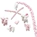 The Peanutshell Crib Mobile for Girls - Soft Pink Musical Baby Crib Mobile with 12 Lullabies, Cute Elephant Baby Pink Elephant Nursery Decor