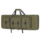 DULCE DOM 36 inch Double Rifle Case Soft Bag Gun Case, Perfect for Rifle Pistol Firearm Storage and Transportation, All Around Shooting Range Tactical Rifle Backpack, Indoor Outdoor