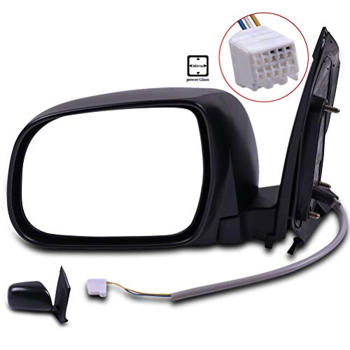 SCITOO Driver Side View Mirror Fit For 2004-2010 For Toyota Sienna Manual Folding Non-heated Power adjustment Black Left Outside Exterior Mirror TO1320201 by SCITOO - Image 2