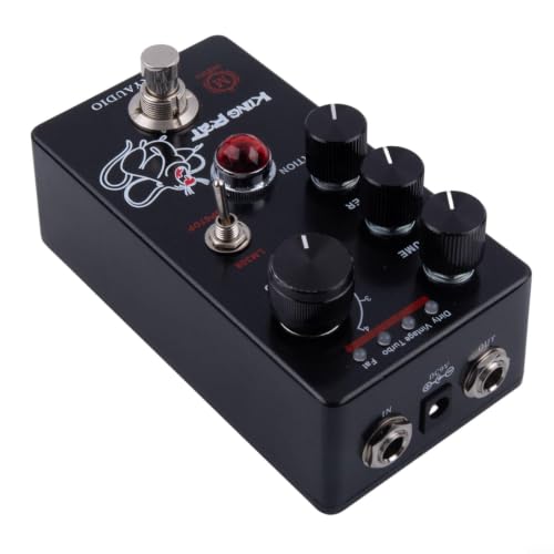 Fuzz Distortion Pedal 4-Mode LM308 Op-Amp True Bypass