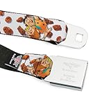 The FlintstonesBelt, Seatbelt Buckle Belt, Cocoa Pebbles Fred and Barney Pose and Cereal White Browns, Adjustable, Multi-color, 1.0" Wide - Fits Pant Size 20-36 - Image 9