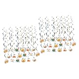 Cabilock 36 Sätze Oktoberfest Dekoration Geschichte Hauptdekorationen Halloween Laterne Neon Krippendekor Zirkus Hängende Deckendekoration Die Tag Lichter Willkommen Rot Plastik Colorful