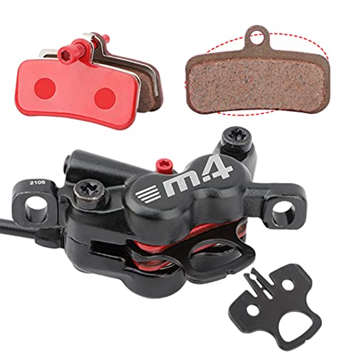 Meroca M4 Four-Piston Oil Brake Oil Disc Road Bike Mountain Bike Hydraulic Disc Brake 1 Pair(Left Back Right Front) #TOP5