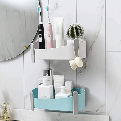 Ensemble d'étagères murales rectangulaires pour étagère de rangement de cuisine blanche