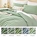 ROSGONIA Full Size Comforter Sets for Girls Boys Teens Sage Green, 3pcs(1 Comforter & 2 Pillowcases), Soft Kids Comforter Sets All Season Dorm Bedding