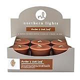 Northern Lights Fragrance Palette Boxed Votive Candles 6-Piece Set (Amber & Oak Leaf)