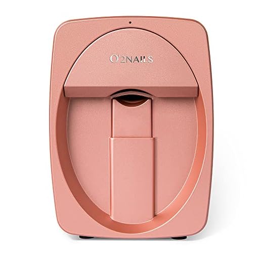 O2NAILS Portable Nail Printer M1 Mobile Nail Art Printing Machine for Home Usage Nail Salon (Pink Gold)