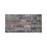 IZODEKOR Revestimiento de pared 3D de poliestireno, marrón y negro (Alte Straße)