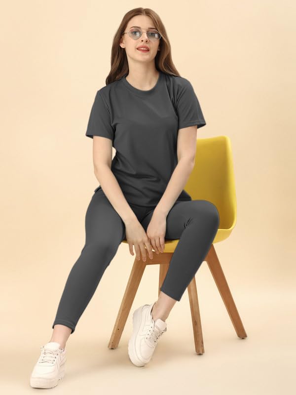 Image of DTR FASHION Cotton Blend Styled With Solid Lining Tracksuit | Co-ord Set For Women| Active Wear Suit Set For Women