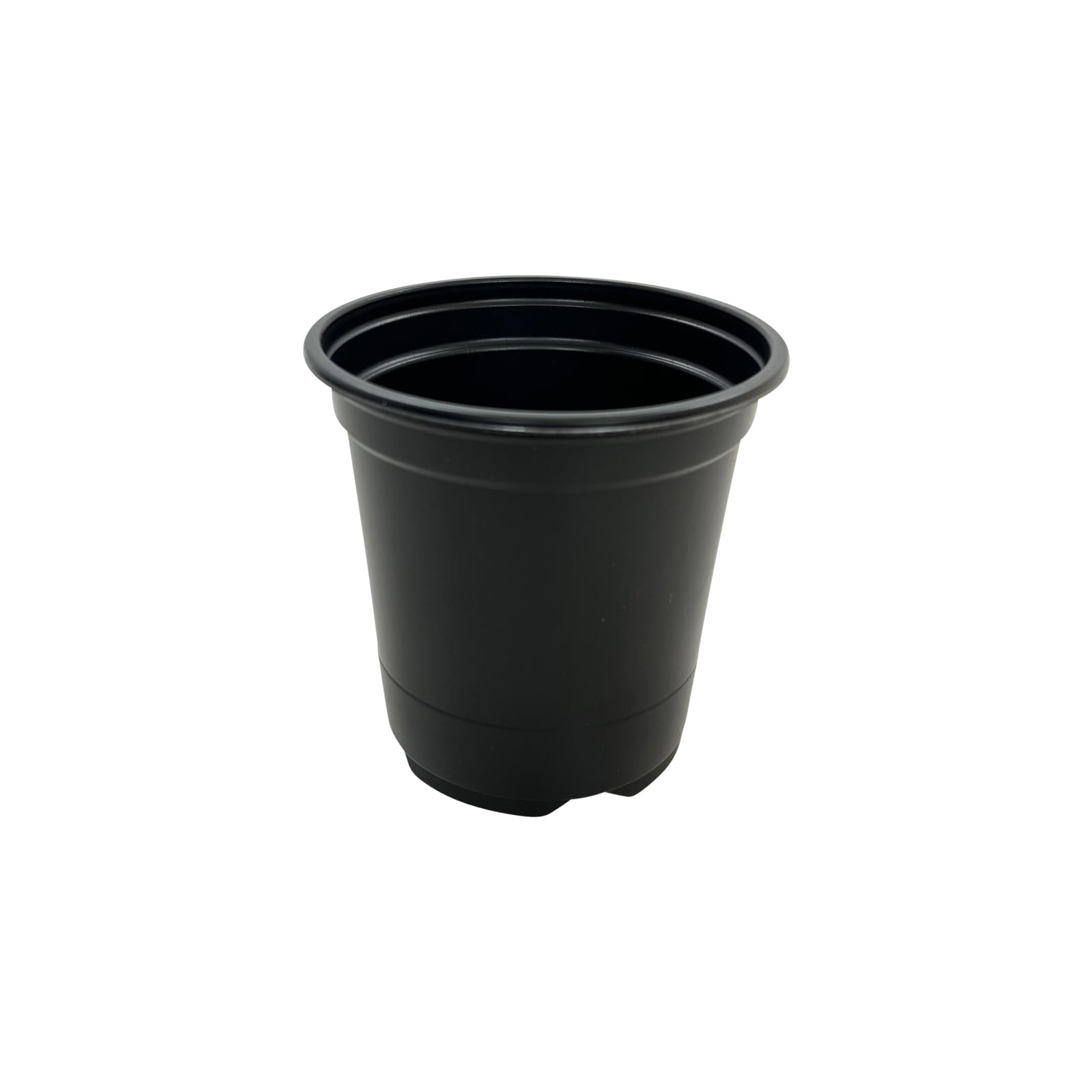Oakland Gardens 9cm Plant Pots Black Plastic Tall Deep Full Size Flower Pot 3.5" Seedling Pot - Pack of 80