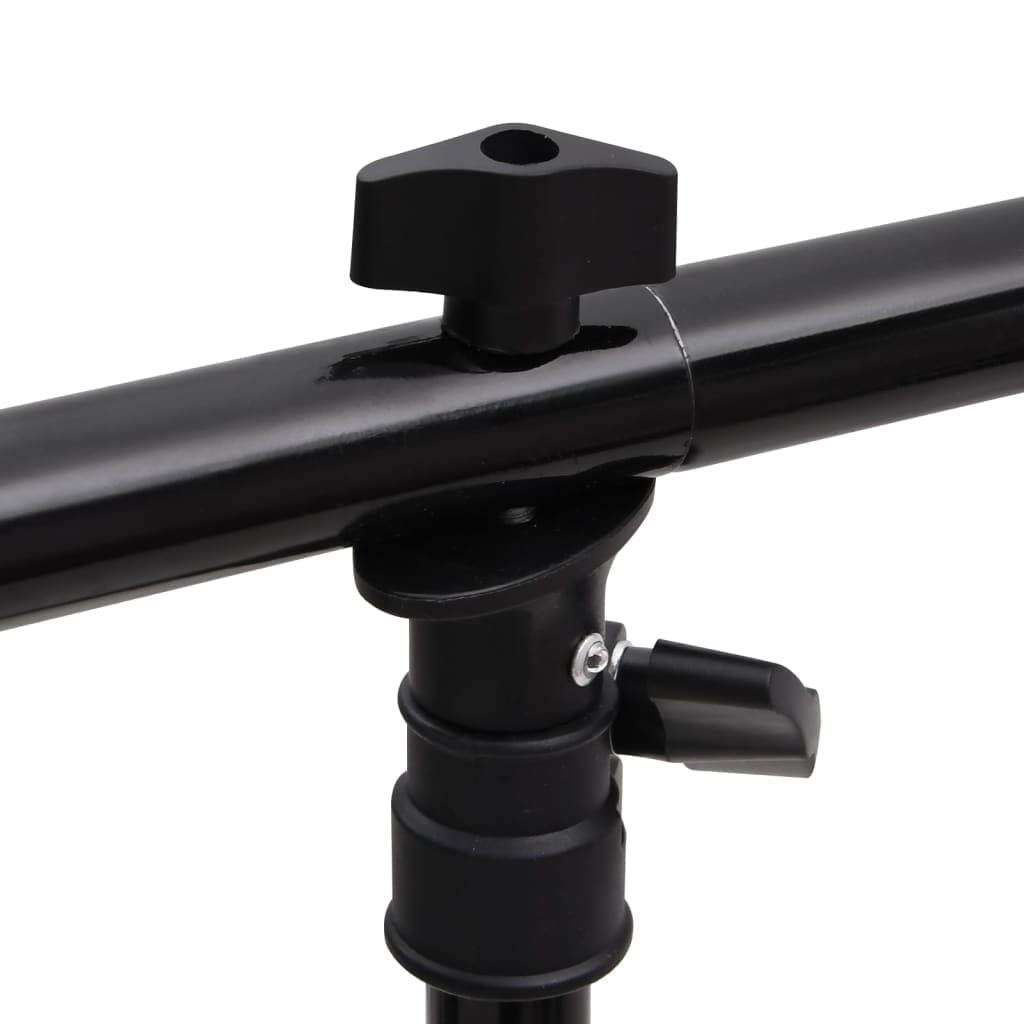 Mangloder - Supporto per sfondo a forma di T, nero, 201 x 60 x (70-200 cm), regolabile, per fotografia in studio, riprese video, foto di prodotti, ritratti, supporto flessibile per sfondo e facile