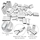 Seilklemme, 120 Stück Seilklemmen 3mm, Aluminium Pressklemmen Crimpschlaufe, Aluminiumhülsen Alu Klemme Drahtseilklemme, Quetschhülsen Pressklemmen für Gummiseil