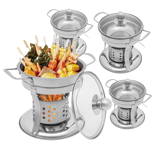 JAYGOVAN Round Chafing Dishes for Buffet 4 Pack, 5.5QT Buffet