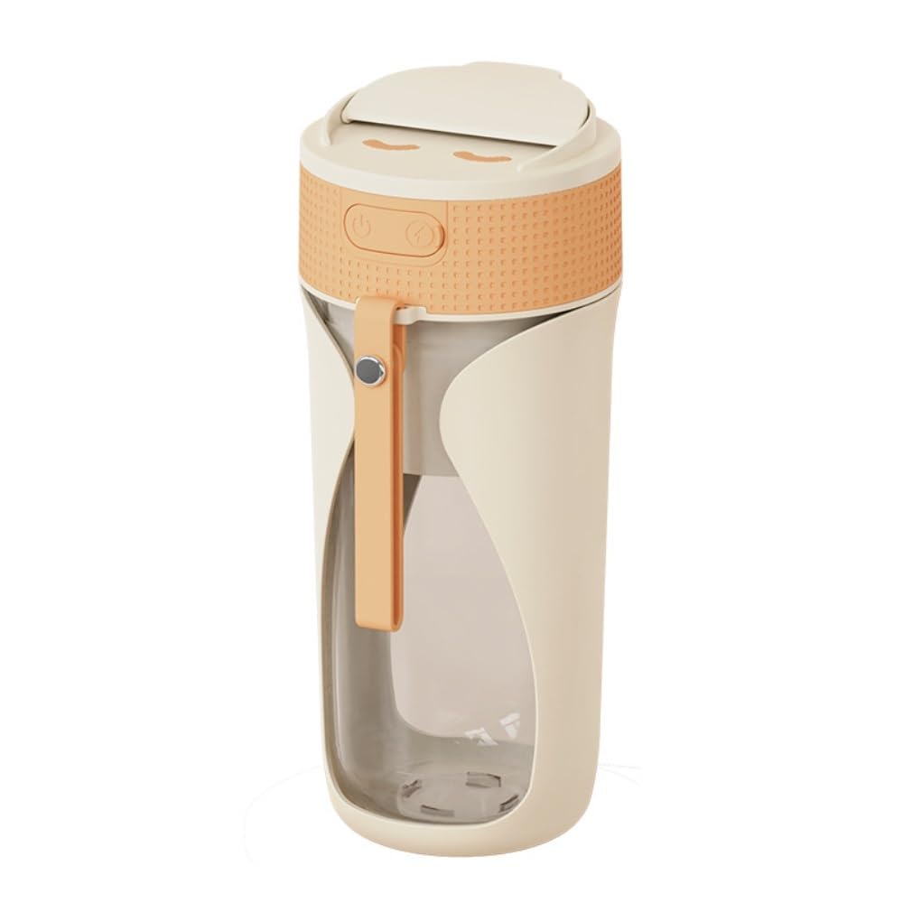 Bicchiere Portatile For Succhi Da 450 Ml - Ricaricabile Tramite USB, Ideale For Casa, Ufficio E Spazi Aperti - Frulla Frutta E Verdura Senza Sforzo! -Frutti da mescolare(Wild Green)