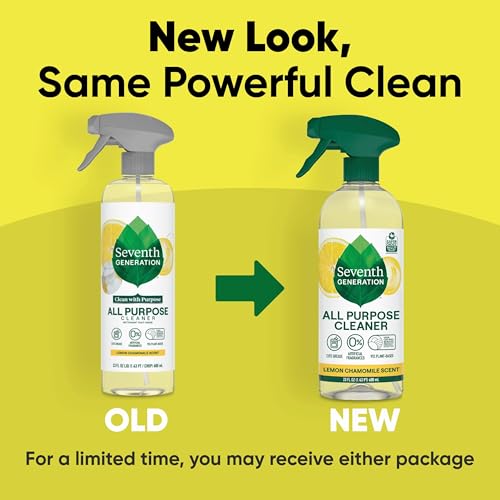 Image of Seventh Generation All Purpose Cleaning Spray Lemon Chamomile scent Surface Cleaner Cuts Grease 23 oz