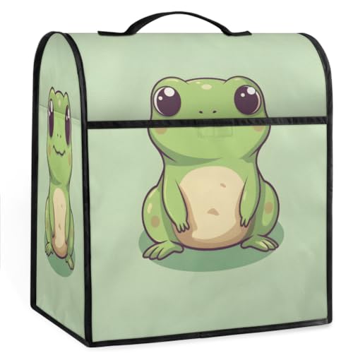 Coffee Maker Cover Childish Frog Kitchen Appliance Covers Small Appliance Covers Blender Cover Juicer Cover Dust Covers for Kitchen Appliances with Top Handle and Pockets,Washable,C56