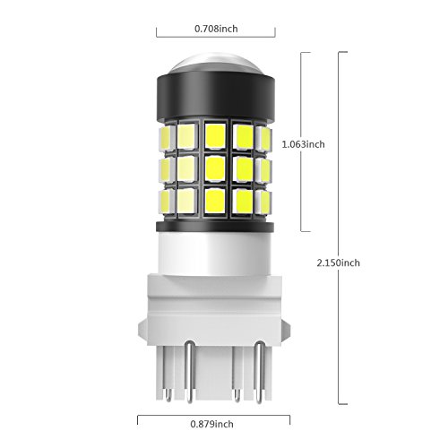 Alla Lighting 2Pcs 3156K 3156 3157 White Led Light Bulbs Back-Up Reverse Light Lamps Compatible With 1994~2007 2015~17 F150 F250 F350 F450 F550/1999~2008 F-250 F-350 F-450 F-550 Super Duty #TOP6