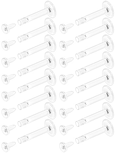 18G Flat Back Clear Earrings for Sports Nose Studs Silicone Plastic Tragus Conch Cartilage Earrings Retainers Monroe Medusa Lip Rings Stud Labret Piercing Jewelry for Work Surgery 6Mm -8Mm