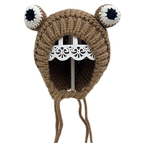 Chapeau tricoté pour enfants avec cache-oreilles épais et doublure peluche