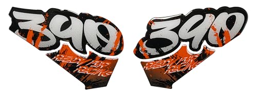 Genouillère KTM Duke 390 protection latérale de réservoir premium orange