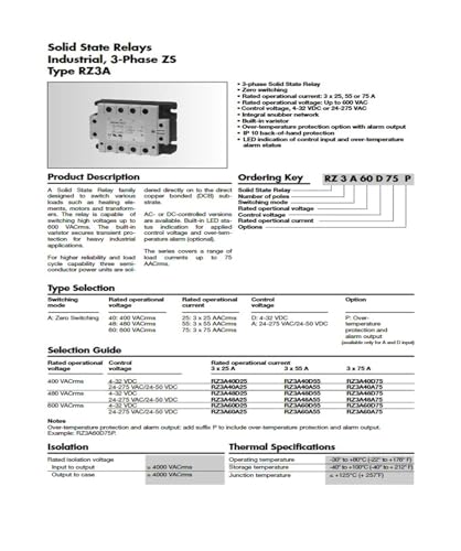 Relais statique RZ3A40D55 à commutation rapide sans usure mécanique