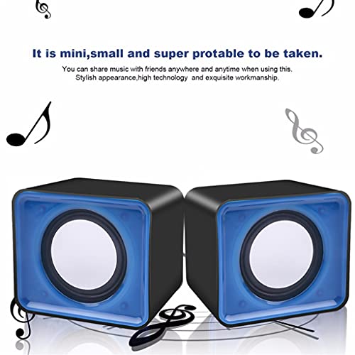 Altavoces de música de 3.5mm compactos para mejorar el audio de portátiles con sonido estéreo 6