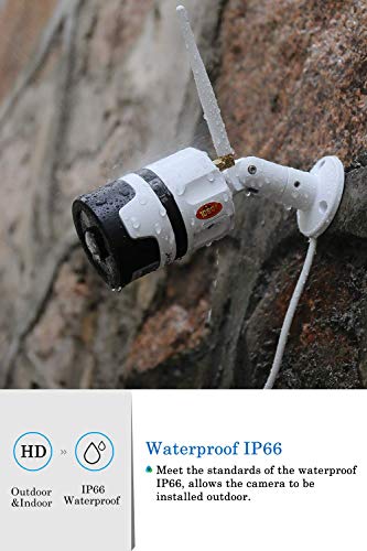 CHORTAU【2022 New Version】Outdoor Wireless Security Camera, Waterproof WiFi IP Camera With FHD 1080P, 180° Wide Angle Wireless Wifi Camera Home Surveillance Bullet Camera With Motion Detection, Night Vision, IP66