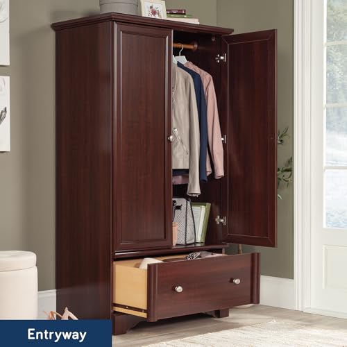Image of Sauder Palladia Armoire, Select Cherry finish
