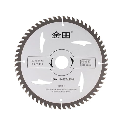 Lame scie circulaire TCT bois 180mm 80T alésage 25.4mm pour découpe table contreplaqué