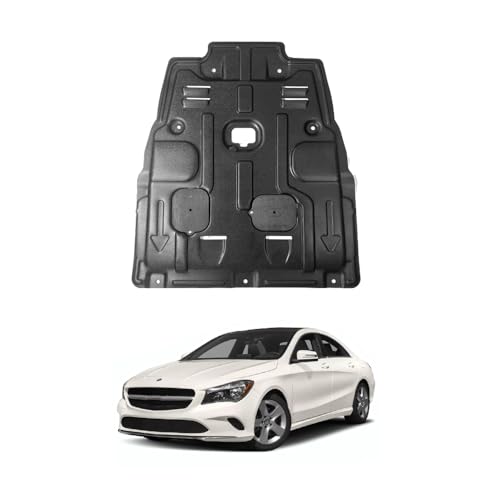Engine Splash Shield Fit for Mercedes Benz CLA 2014-2019 CLA250 Engine Case Guard Under Cover Compatible with CLA 2015-2018 W117 Front Engine Guard Mud Flaps