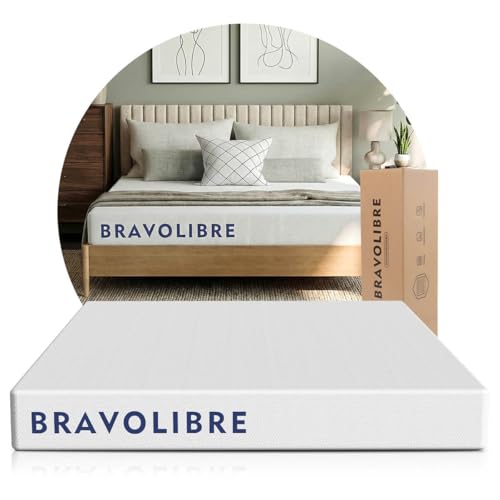 Lista de Colchones Veracruz para comprar online. 46 BRAVOLIBRE Colchón en Caja Matrimonial Memory Foam 20cm de Altura – firmeza Media, Confort Duradero y Descanso Profundo, Enviado en Caja y con Garantía de 10 años