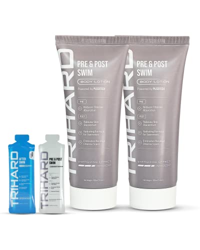 Trihard Pre & Post Swim Body Lotion | Pre Swim Skin Defense | After Swim Chlorine Removing (Pack Of 2) #TOP18