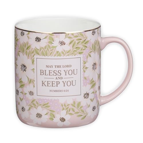 Image of Christian Art Gifts Bless You and Keep You Ceramic Coffee Mug for Women