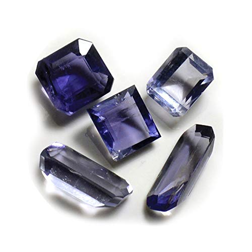 Iolite naturelle bleue mixte sans métal pour création de bijoux uniques